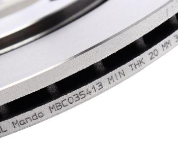 2 579 р. Диск тормозной VW Golf (91-97),Passat (91-96) SEAT Toledo (93-99) передний (1шт.) MANDO MANDO mbc035413 MANDO mbc035413  с доставкой в г. Кемерово. Увеличить фотографию 4