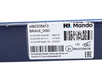 2 579 р. Диск тормозной VW Golf (91-97),Passat (91-96) SEAT Toledo (93-99) передний (1шт.) MANDO MANDO mbc035413 MANDO mbc035413  с доставкой в г. Кемерово. Увеличить фотографию 6