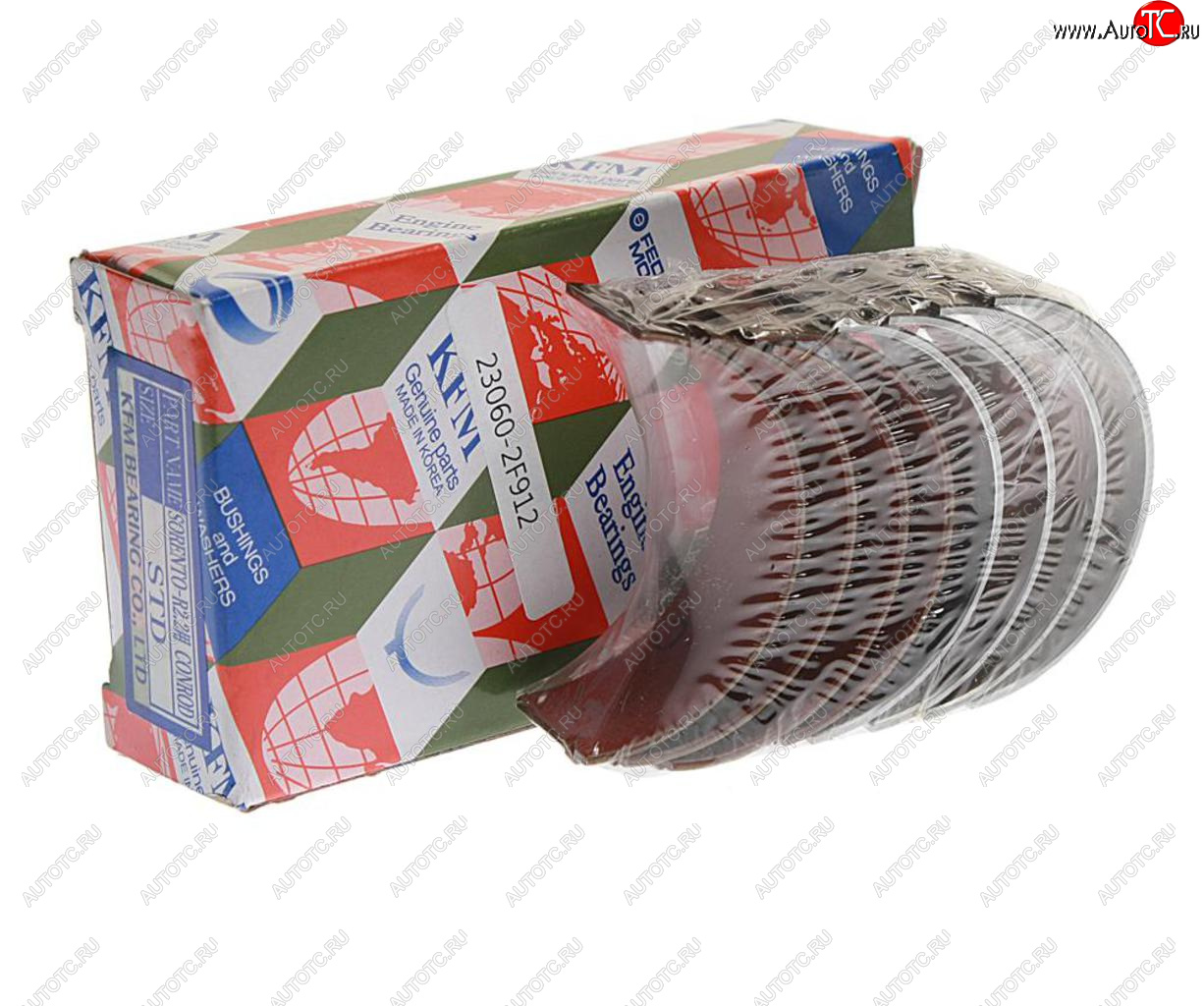 3 279 р. Вкладыши HYUNDAI Santa Fe (10-) (2.2) KIA Sorento (10-) (2.2) шатунные STD комплект (8шт.) KFM KFM 23060-2f912  с доставкой в г. Кемерово