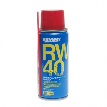 247 р. Смазка универсальная проникающая RW-40 100мл аэрозоль RUNWAY RUNWAY rw6094 RUNWAY rw6094  с доставкой в г. Кемерово. Увеличить фотографию 1