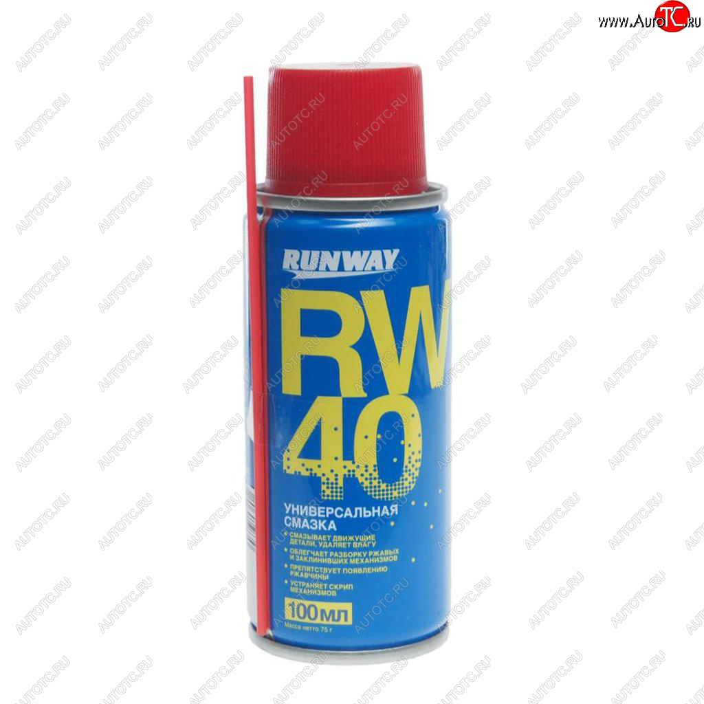247 р. Смазка универсальная проникающая RW-40 100мл аэрозоль RUNWAY RUNWAY rw6094 RUNWAY rw6094  с доставкой в г. Кемерово
