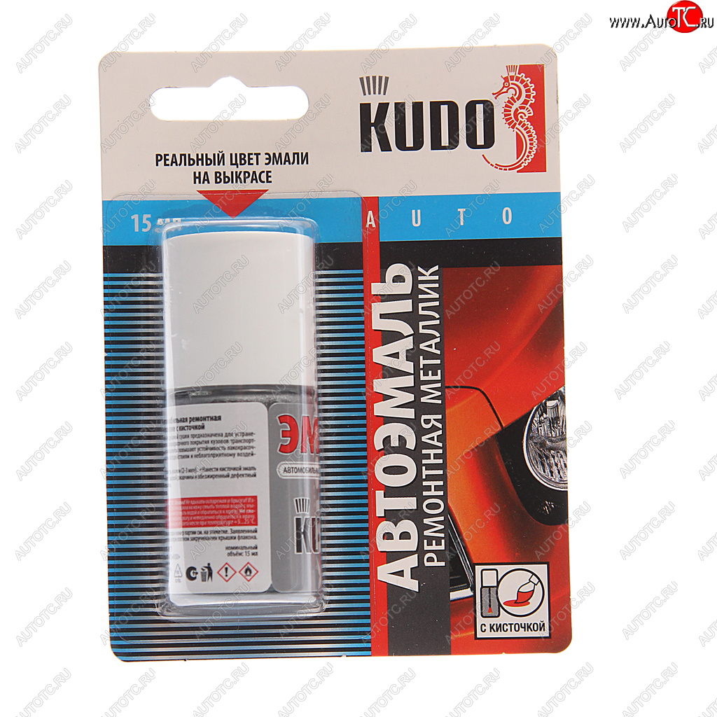 186 р. Краска GEELY D06 PEARL SILVER серебристая с кистью 15мл KUDO KUDO ku-74202  с доставкой в г. Кемерово