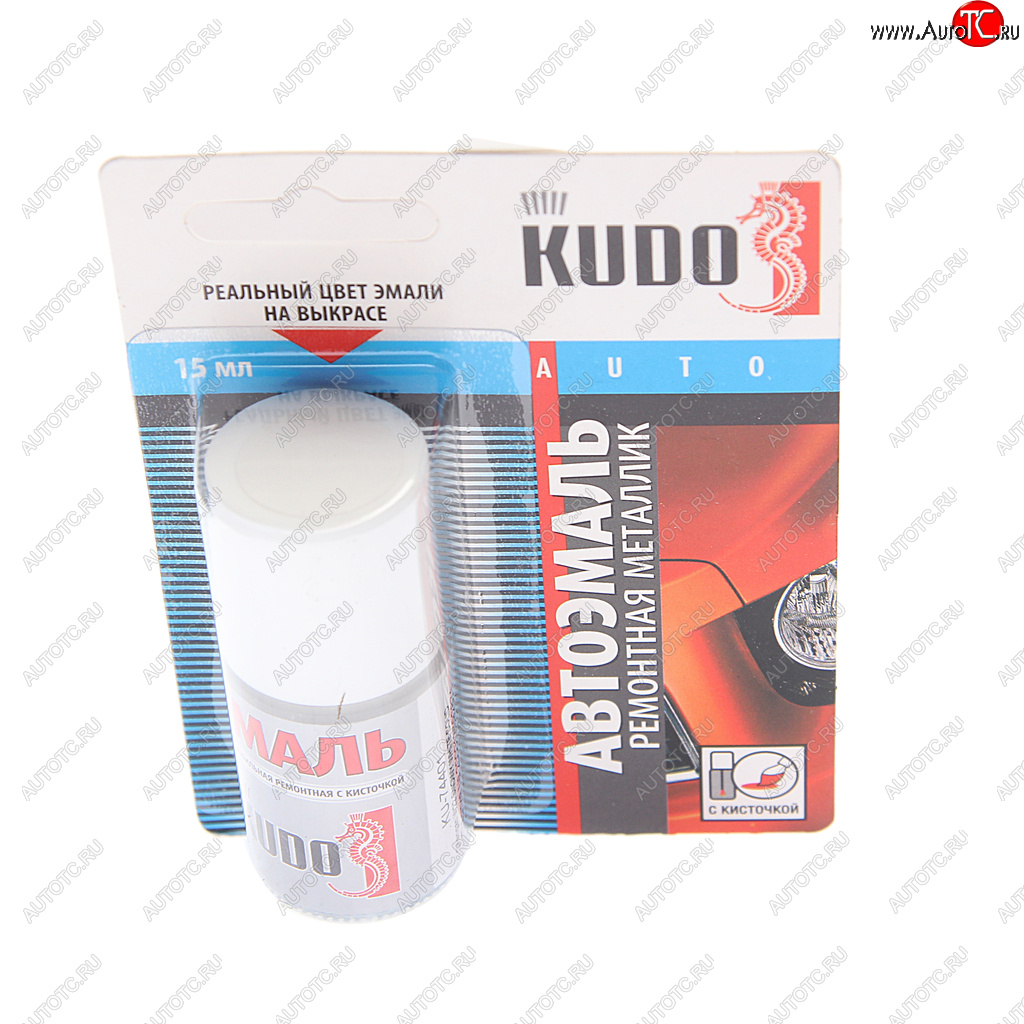 186 р. Краска CHANGAN W22 SNOWY WHITE SOLID белая с кистью 15мл KUDO KUDO ku-74401  с доставкой в г. Кемерово
