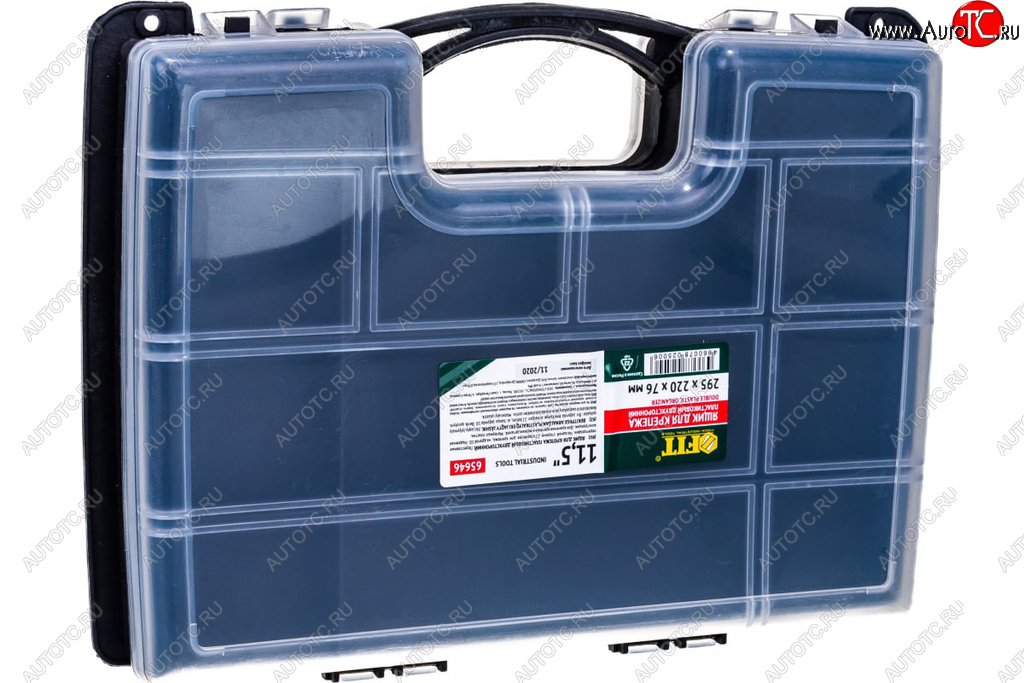 539 р. Ящик-органайзер 295х220х76мм двухсторонний FIT FIT 65646  с доставкой в г. Кемерово