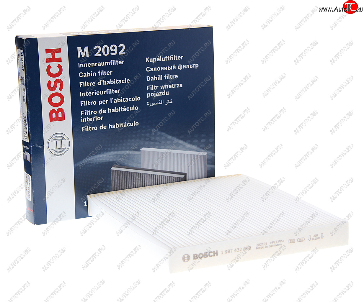 779 р. Фильтр воздушный салона MAZDA 6 GG,GY,GH (02-07-) (1.82.02.3) BOSCH BOSCH 1987432092  с доставкой в г. Кемерово