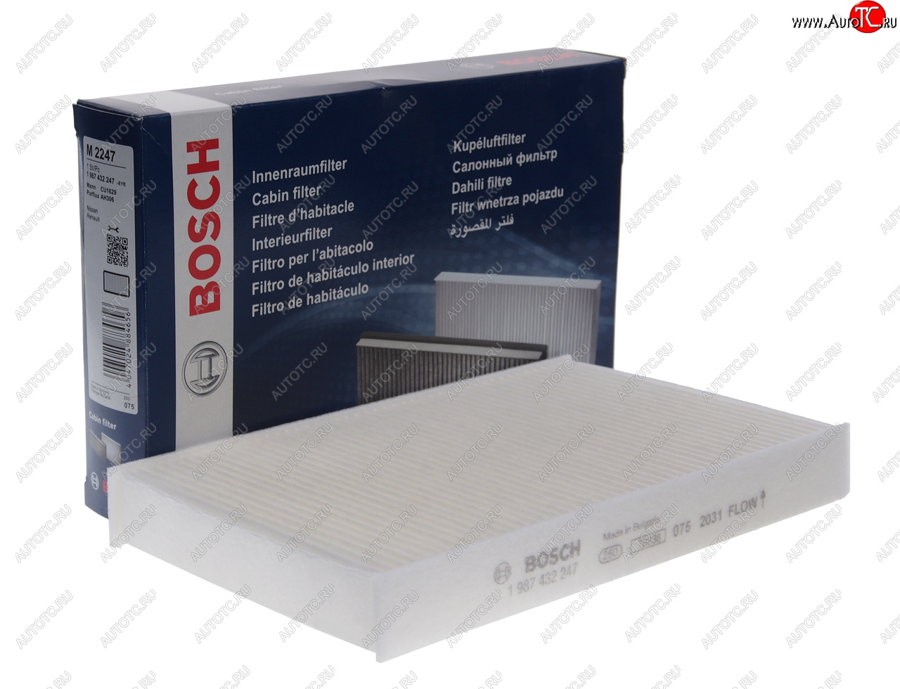 769 р. Фильтр воздушный салона NISSAN Juke (10-) (1.6) BOSCH BOSCH 1987432247 BOSCH 1987432247  с доставкой в г. Кемерово