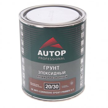 1 399 р. Грунт эпоксидный светло-серый 3+1 0.8л AUTOP AUTOP atp-pr2030-075p3  с доставкой в г. Кемерово. Увеличить фотографию 1