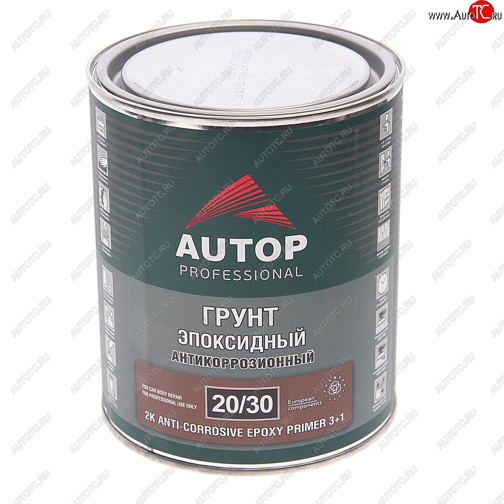 1 399 р. Грунт эпоксидный светло-серый 3+1 0.8л AUTOP AUTOP atp-pr2030-075p3  с доставкой в г. Кемерово