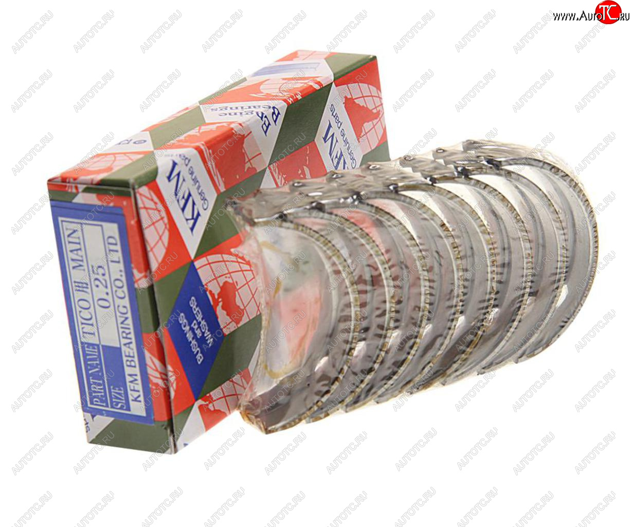 1 099 р. Вкладыши DAEWOO Matiz (0.8) коренные d+0.25 комплект (8шт.) KFM KFM 1230061810025  с доставкой в г. Кемерово