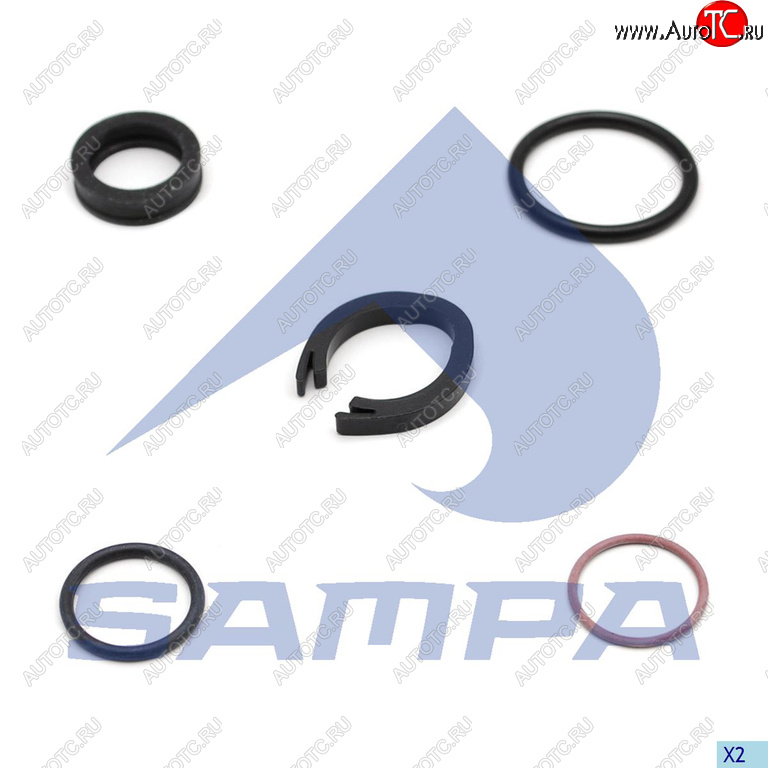 161 р. Фиксатор MAN MERCEDES трубки пластиковой (NG12,система VOSS 230) SAMPA SAMPA 011.505  с доставкой в г. Кемерово
