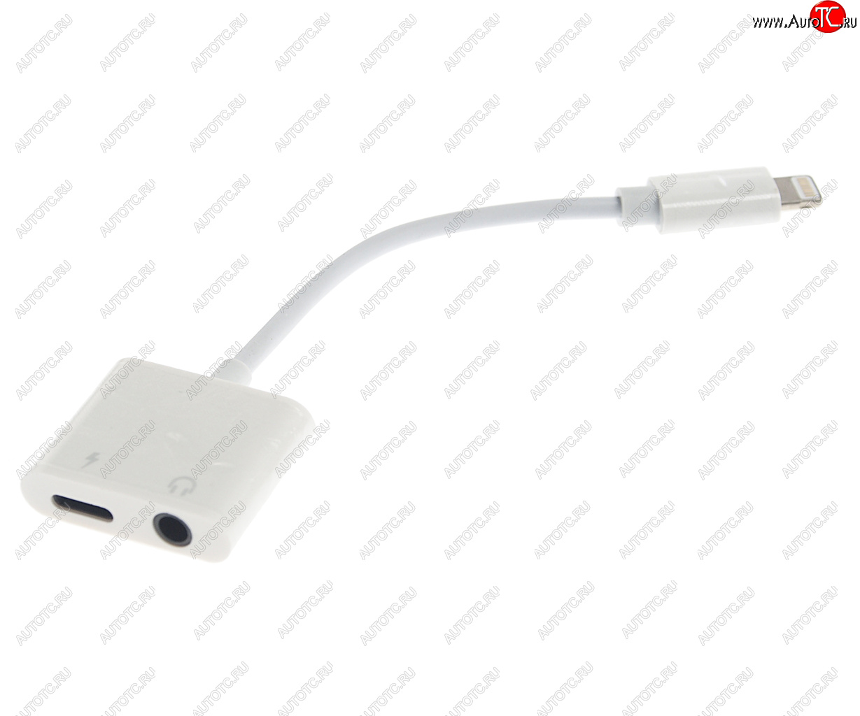 419 р. Переходник iPhone (5-) на jack 3.5 белый BOROFONE BOROFONE bv12 white  с доставкой в г. Кемерово
