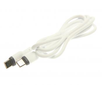 299 р. Кабель USB Type C-USB Type C 1м XO XO nb208b white  с доставкой в г. Кемерово. Увеличить фотографию 1