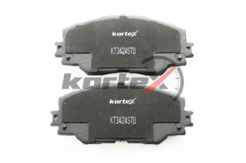 2 199 р. Колодки тормозные передние (4шт.) KORTEX Toyota Auris E180 хэтчбэк 5 дв. дорестайлинг (2012-2016)  с доставкой в г. Кемерово. Увеличить фотографию 3