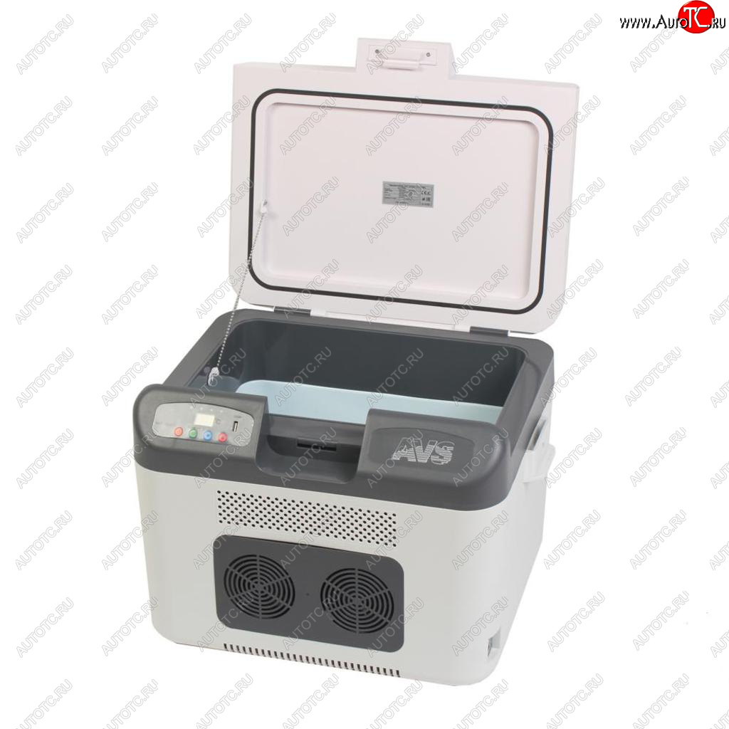 17 999 р. Автохолодильник 27л 48.0х38.5х35.0см термоэлектр. 12V220V24V 54W пластик 7.6кг AVS AVS a07084s  с доставкой в г. Кемерово