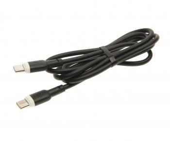 299 р. Кабель USB Type C-USB Type C 1м XO XO nb208b black  с доставкой в г. Кемерово. Увеличить фотографию 1