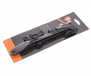 849 р. Насос велосипедный алюминиевый с манометром 21x220мм BEE PUMP BEE PUMP m21b-02  с доставкой в г. Кемерово. Увеличить фотографию 1
