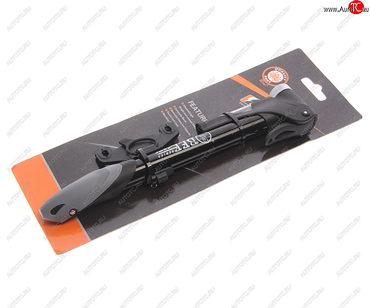 849 р. Насос велосипедный алюминиевый с манометром 21x220мм BEE PUMP BEE PUMP m21b-02  с доставкой в г. Кемерово