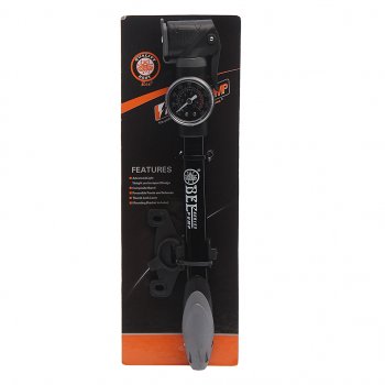 1 349 р. Насос велосипедный алюминиевый с манометром 21x304мм BEE PUMP BEE PUMP m21b-03a  с доставкой в г. Кемерово. Увеличить фотографию 1
