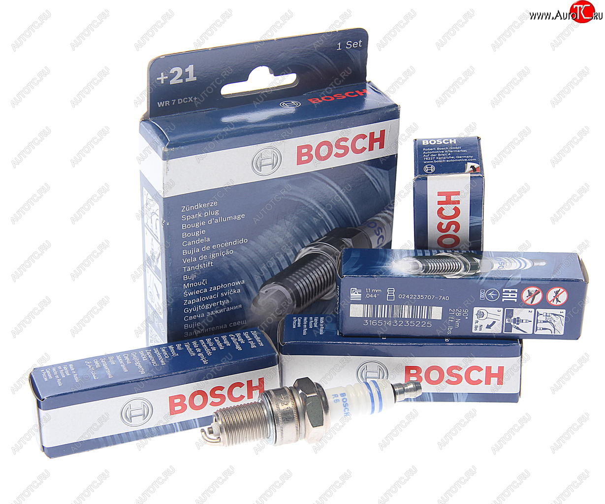 979 р. Свеча зажигания WR7DCX+ ВАЗ-2111 V8 комплект BOSCH BOSCH 0242235915  с доставкой в г. Кемерово
