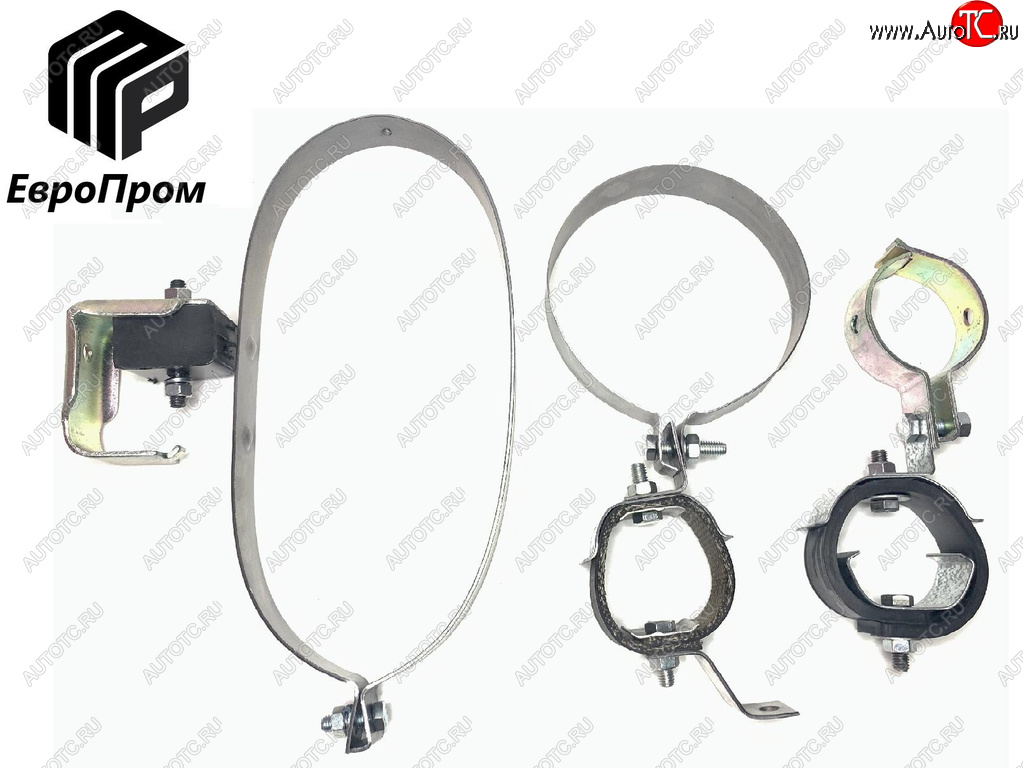 3 499 р. Крепеж УАЗ-2206 глушителя (хомуты,подушка,скоба,болты) комплект ЕВРОПРОМ ЕВРОПРОМ ed2206-1203000  с доставкой в г. Кемерово