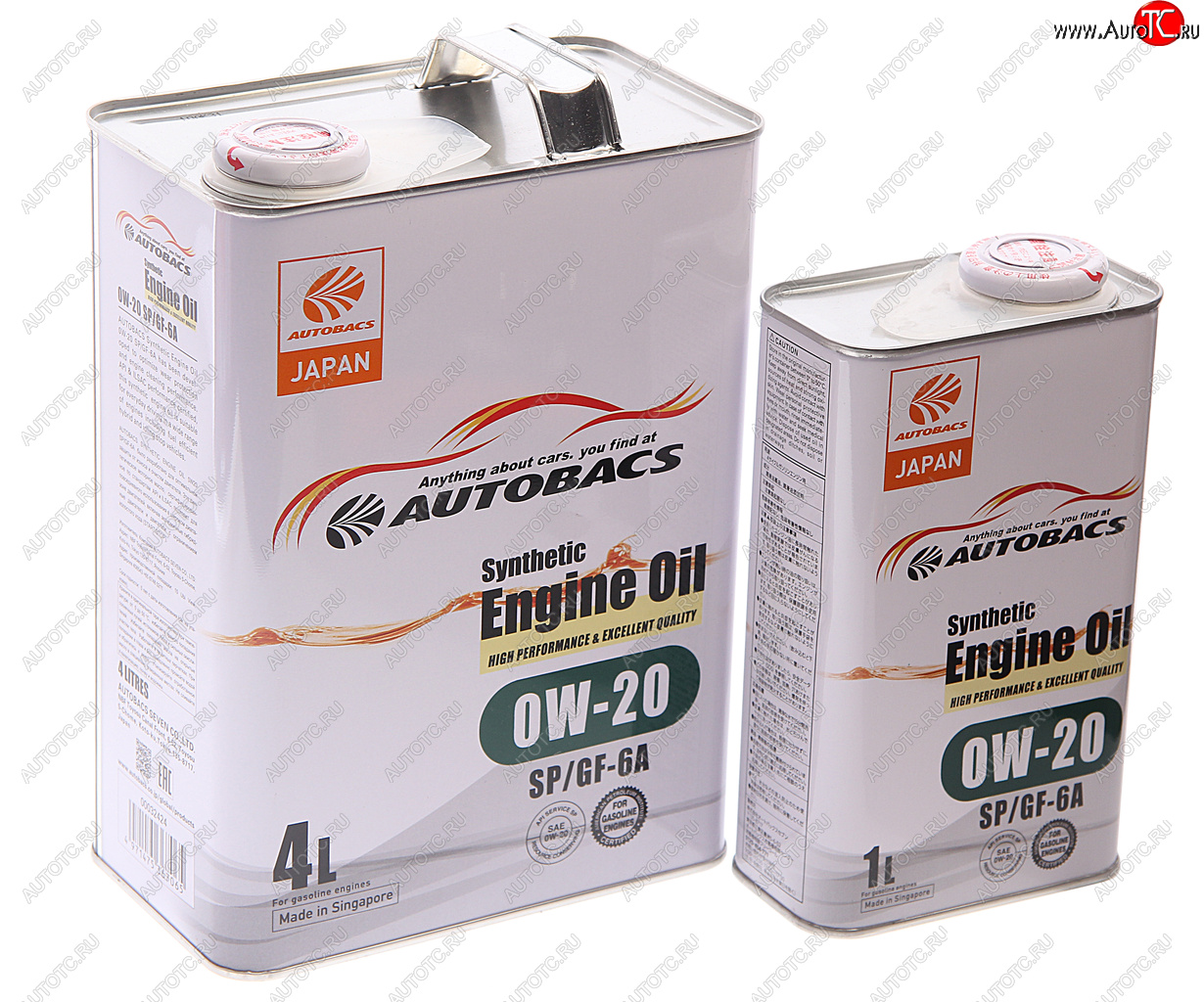 3 499 р. Масло моторное ENGINE OIL 0W20 синт.4л+1л Сингапур AUTOBACS AUTOBACS a00032424-0201  с доставкой в г. Кемерово