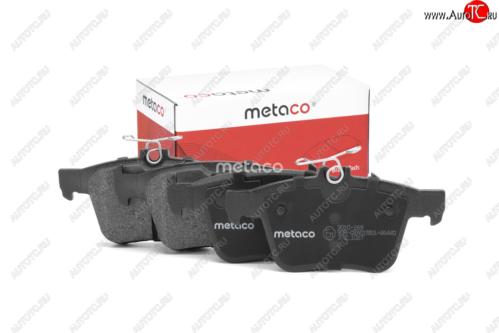 1 199 р. Колодки тормозные VW Golf (14-) AUDI A3 (12-),TT задние (4шт.) METACO METACO 3010-169 METACO 3010-169  с доставкой в г. Кемерово