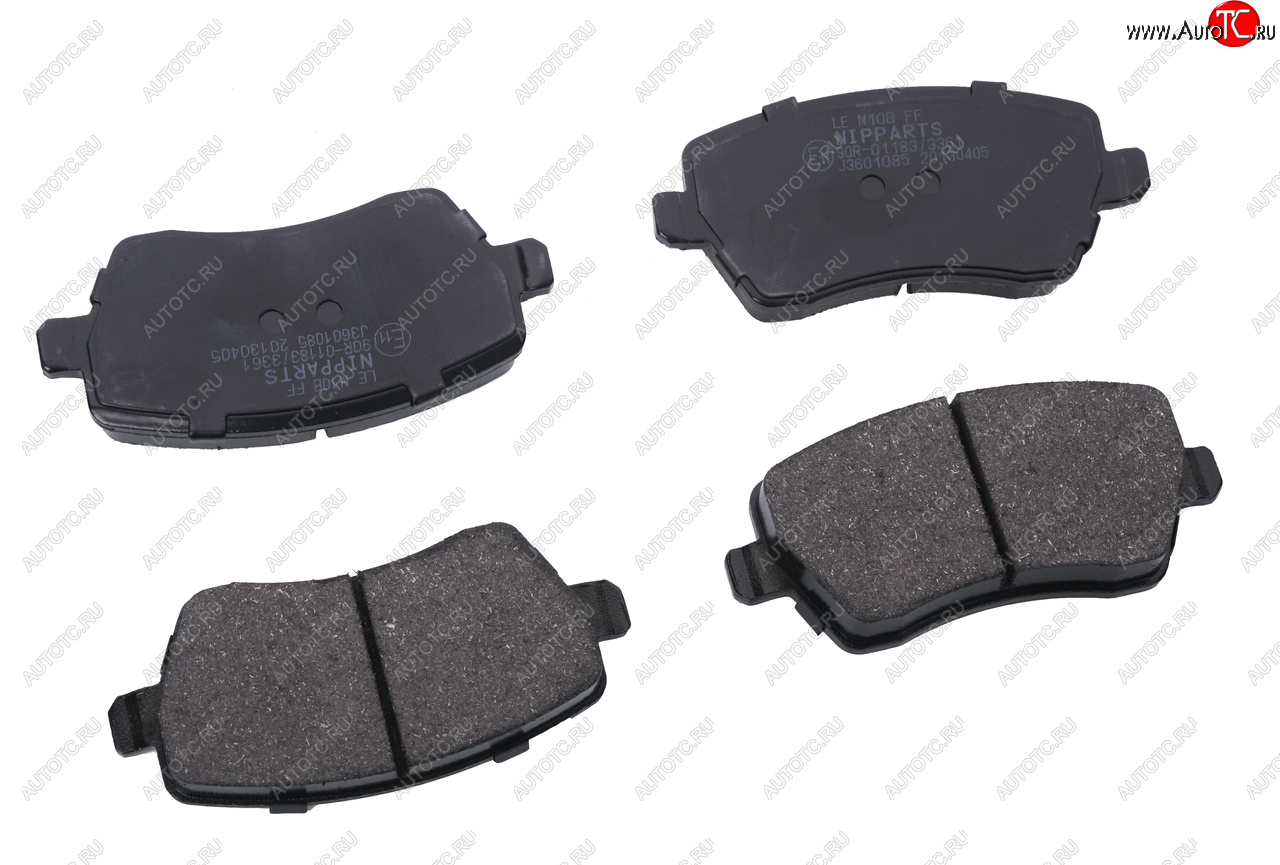 2 299 р. Колодки тормозные ЛАДА Vesta,Largus RENAULT Logan,Clio NISSAN Micra,Note передние (4шт.) NIPPARTS NIPPARTS j3601085 NIPPARTS j3601085  с доставкой в г. Кемерово