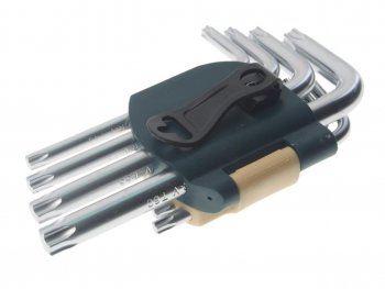 1 439 р. Набор ключей TORX Т6-Т60 Г-образных 15 предметов с держателем ROCKFORCE ROCKFORCE rf-5151  с доставкой в г. Кемерово. Увеличить фотографию 2