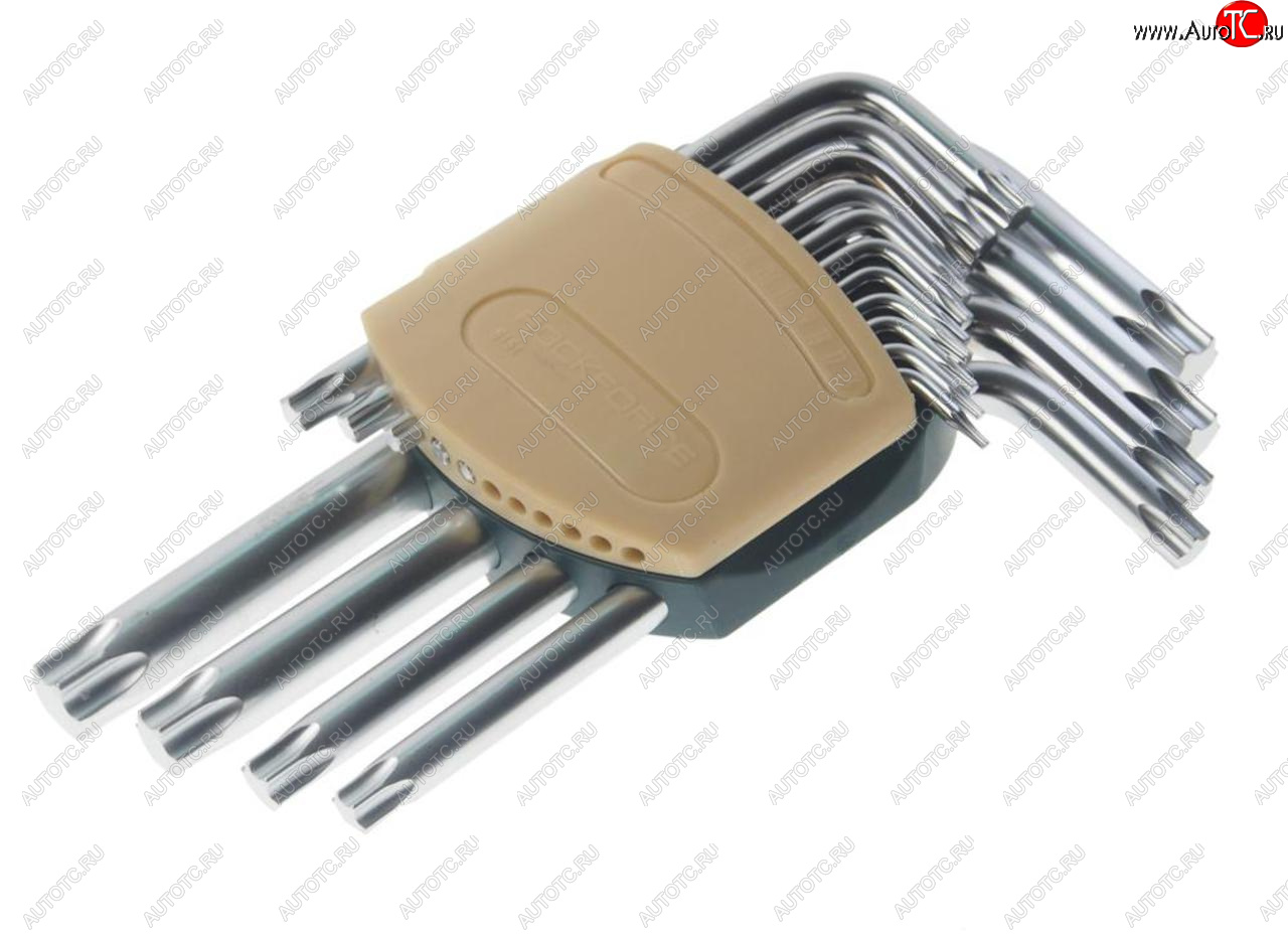 1 439 р. Набор ключей TORX Т6-Т60 Г-образных 15 предметов с держателем ROCKFORCE ROCKFORCE rf-5151  с доставкой в г. Кемерово