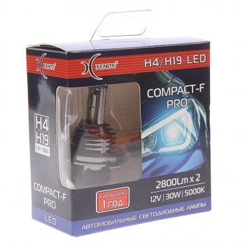 4 299 р. Лампа светодиодная 12V H4 P43t 2800lm бокс (2шт.) XENITE XENITE 1009672  с доставкой в г. Кемерово. Увеличить фотографию 1