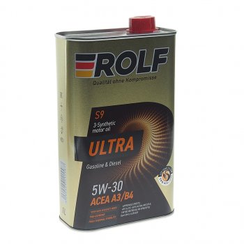 1 499 р. Масло моторное Ultra A3B4 5W30 синт.1л ROLF ROLF 323103  с доставкой в г. Кемерово. Увеличить фотографию 1