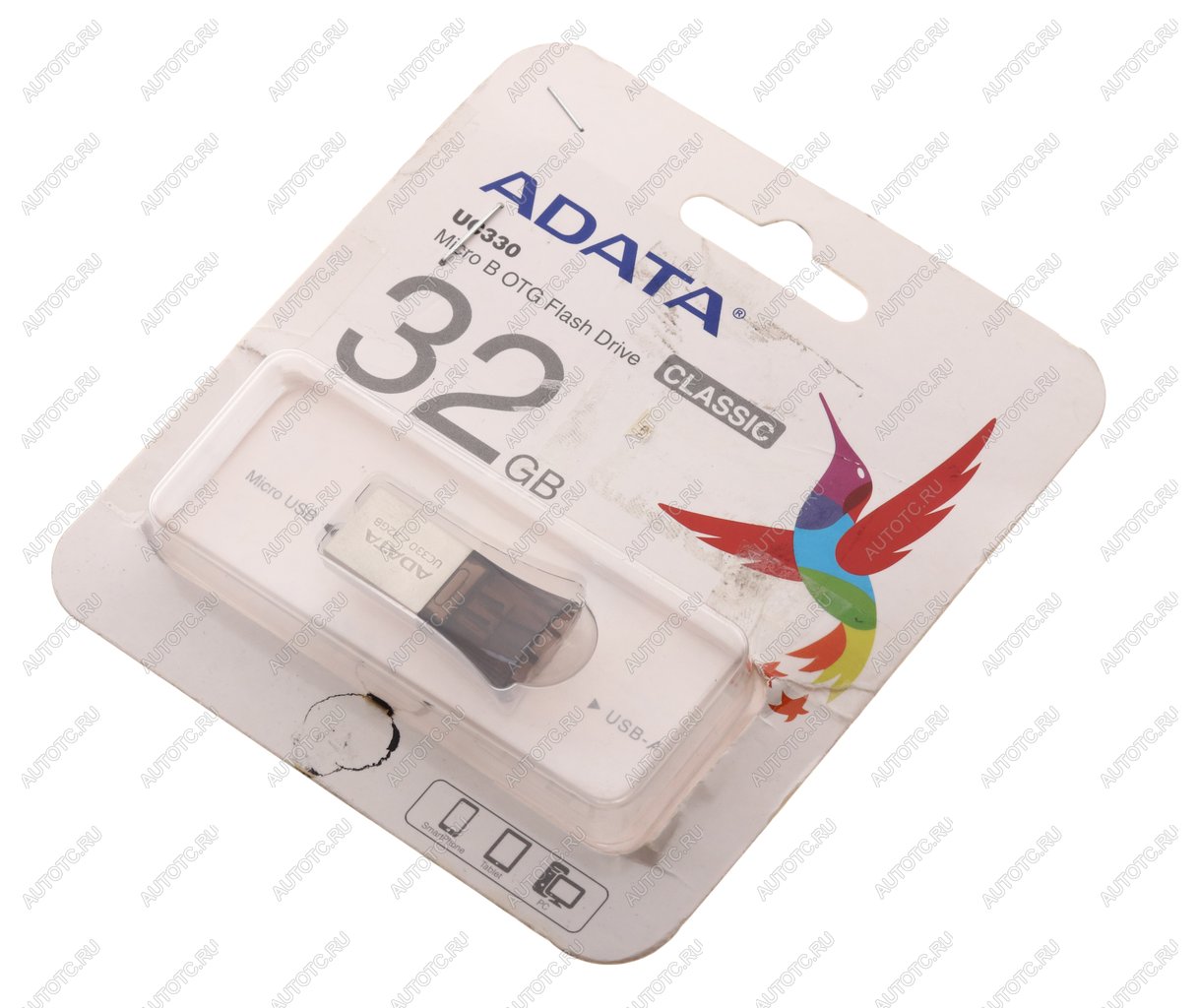 759 р. Карта памяти USB 32GB A-DATA A-DATA auc330-32g-rbk  с доставкой в г. Кемерово