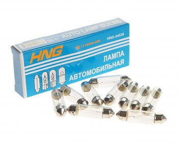 22 р. Лампа 24V C5W SV8.5-8 39мм Long Life HNG HNG 24539  с доставкой в г. Кемерово. Увеличить фотографию 1