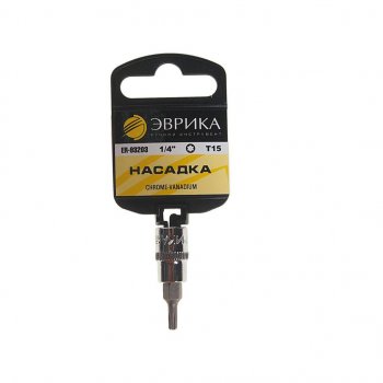 30 р. Бита-головка 14 TORX T15х37мм с держателем ЭВРИКА ЭВРИКА er-93203h  с доставкой в г. Кемерово. Увеличить фотографию 1