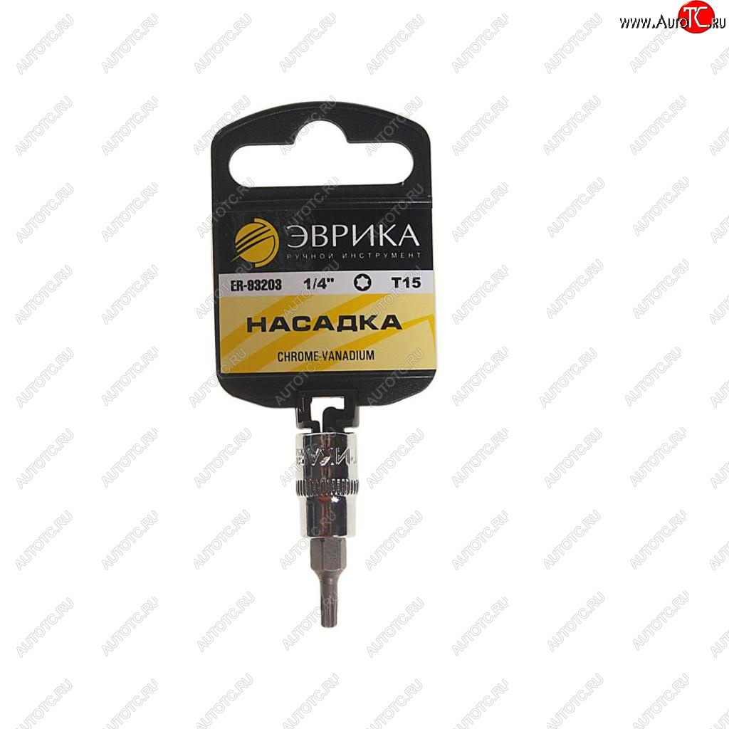30 р. Бита-головка 14 TORX T15х37мм с держателем ЭВРИКА ЭВРИКА er-93203h  с доставкой в г. Кемерово