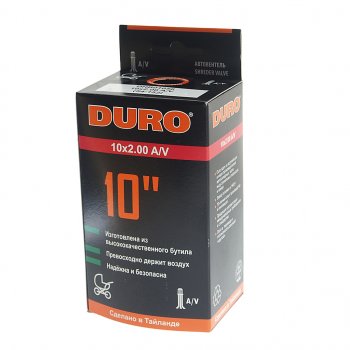 287 р. Камера велосипедная 10 10х2.00 автовентиль DURO DURO dhb01056  с доставкой в г. Кемерово. Увеличить фотографию 3