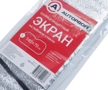 298 р. Шторка автомобильная для лобового стекла 140х70см светоотражающая AUTOPROFI AUTOPROFI sun-100 (l)  с доставкой в г. Кемерово. Увеличить фотографию 4