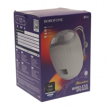 879 р. Колонка беспроводная bluetooth BOROFONE BOROFONE br6 grey  с доставкой в г. Кемерово. Увеличить фотографию 4