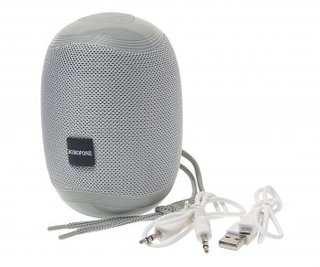 879 р. Колонка беспроводная bluetooth BOROFONE BOROFONE br6 grey  с доставкой в г. Кемерово. Увеличить фотографию 1