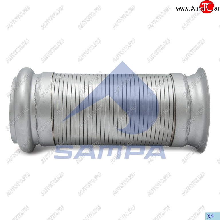 2 169 р. Гофра VOLVO глушителя с фланцем (L=215x103) (ЕВРО-5) SAMPA SAMPA 076.215  с доставкой в г. Кемерово
