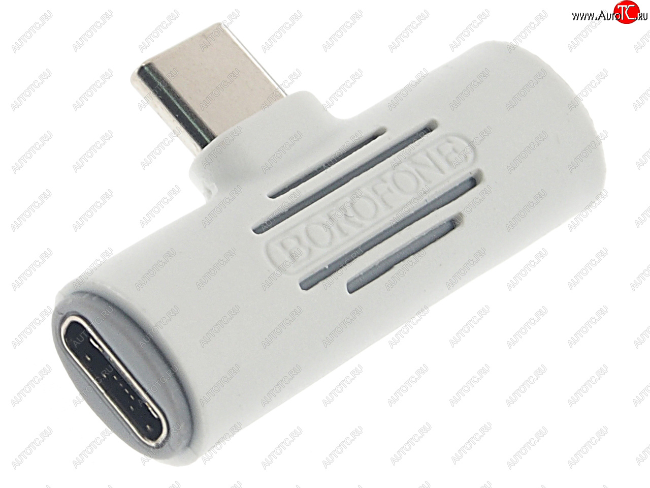 274 р. Переходник USB Type C на jack 3.5 + зарядка белый BOROFONE BOROFONE bv8 white  с доставкой в г. Кемерово