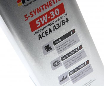 3 389 р. Масло моторное 3-SYNTHETIC A3/B4 5W30 синт.4л ROLF ROLF 322549 ROLF 322549  с доставкой в г. Кемерово. Увеличить фотографию 2