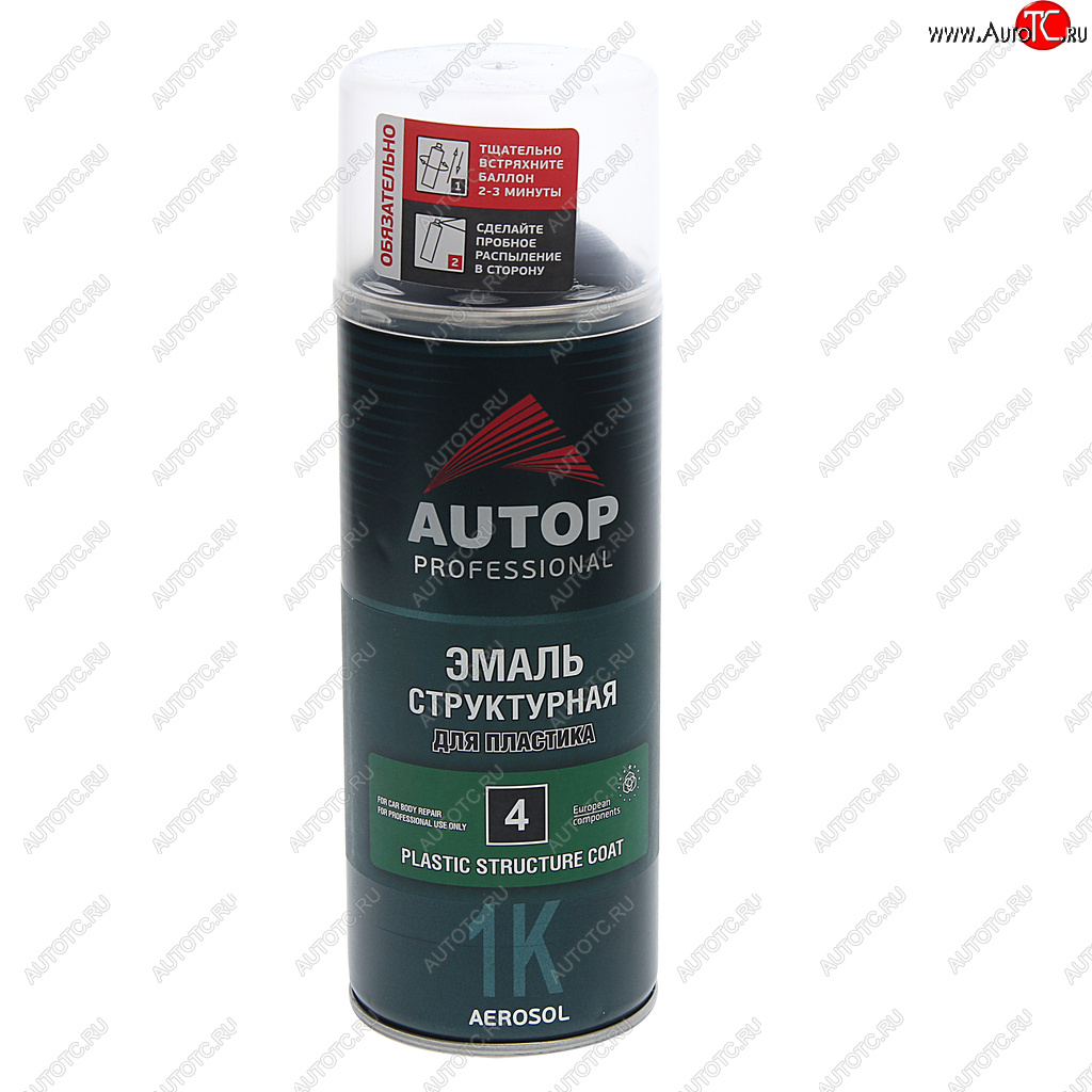 679 р. Краска для бамперов черная структурная 520мл аэрозоль AUTOP AUTOP atp-a07584  с доставкой в г. Кемерово