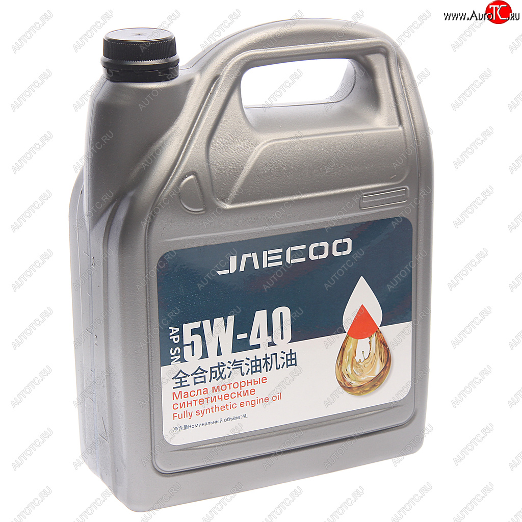 3 699 р. Масло моторное JAECOO 5W40 API SN синт.4л OE CHERY jaecoo5w404  с доставкой в г. Кемерово