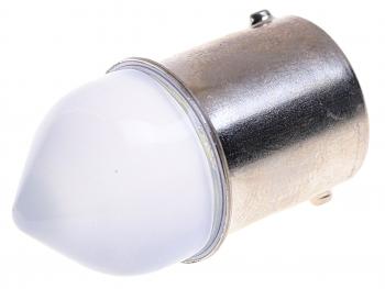 81 р. Лампа светодиодная 12V R5W BA15s конус матовая линза LED 9 SMD 3030 White MISTAR MISTAR mis-131159  с доставкой в г. Кемерово. Увеличить фотографию 2