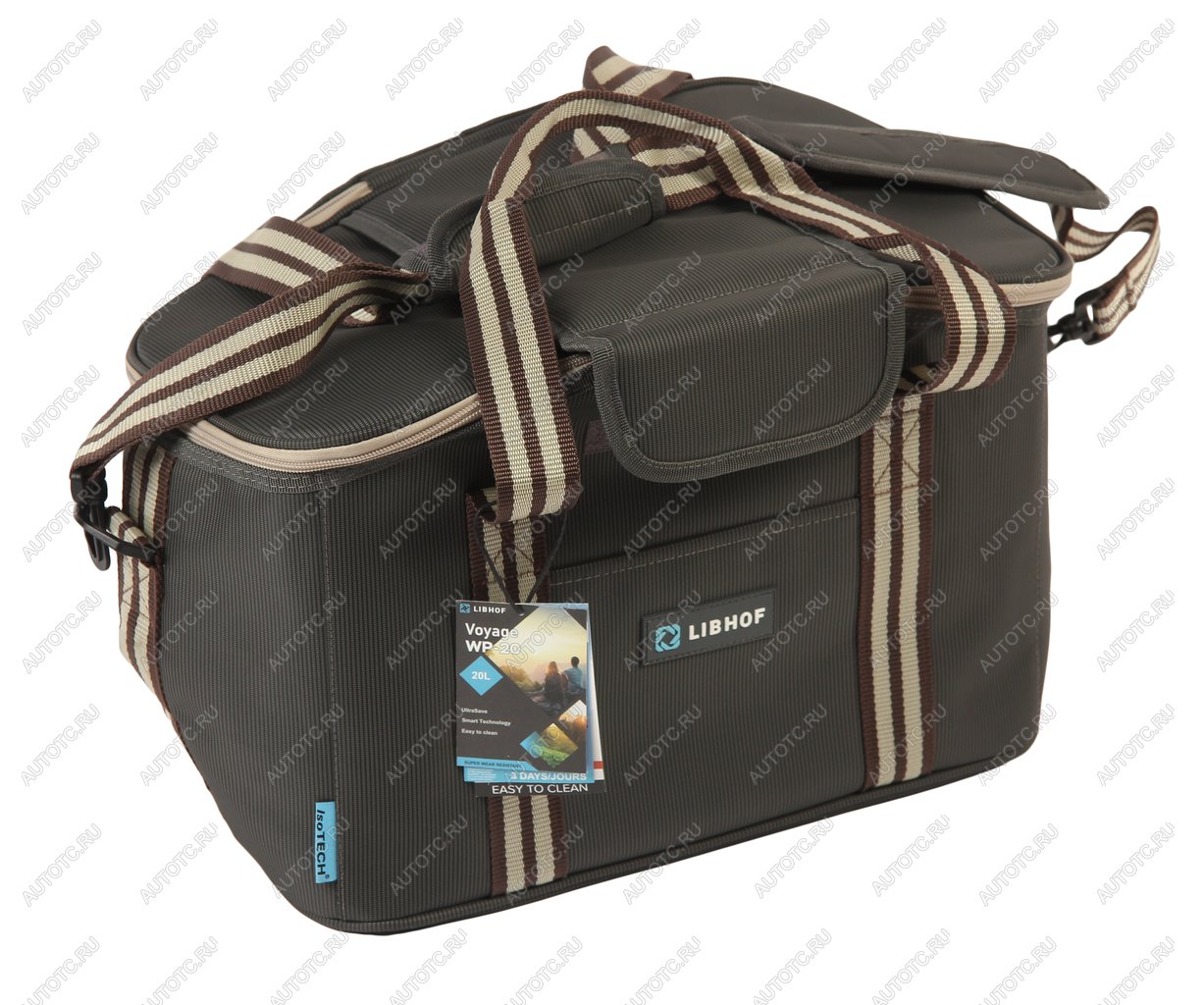 2 369 р. Сумка изотермическая 20л 40х25х24см черно-бежевая Voyage LIBHOF LIBHOF libwp20  с доставкой в г. Кемерово