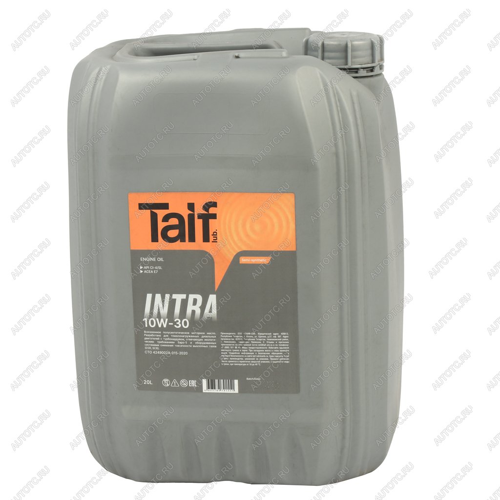 7 499 р. Масло дизельное INTRA 10W30 E7CI-4SL псинт.20л TAIF TAIF 212027  с доставкой в г. Кемерово