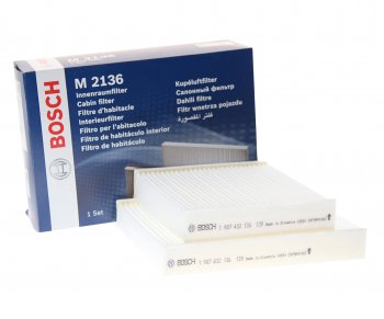 1 199 р. Фильтр воздушный салона PEUGEOT 207 (06-) BOSCH BOSCH 1987432136 BOSCH 1987432136  с доставкой в г. Кемерово. Увеличить фотографию 1