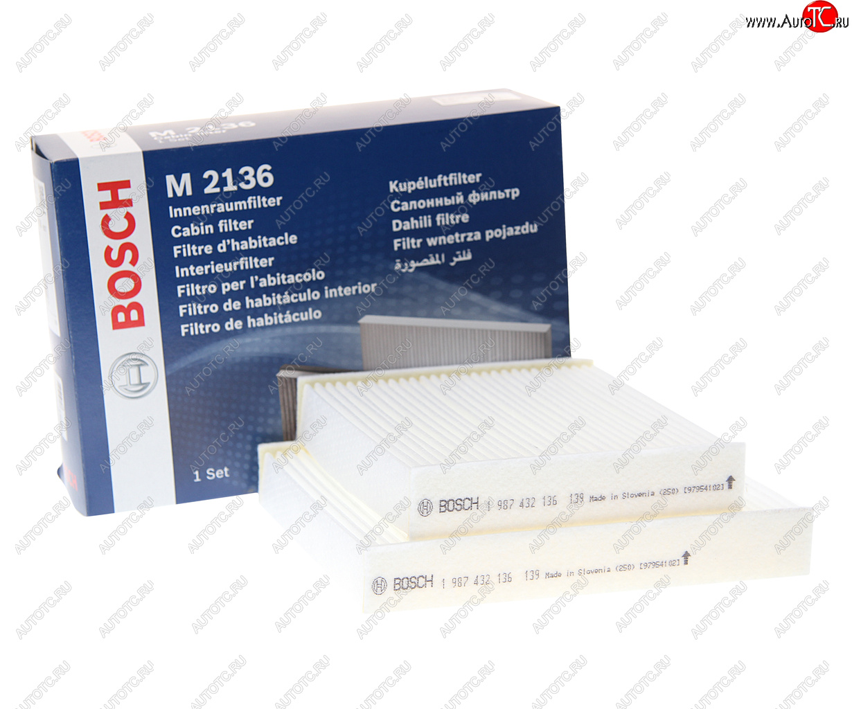 1 199 р. Фильтр воздушный салона PEUGEOT 207 (06-) BOSCH BOSCH 1987432136 BOSCH 1987432136  с доставкой в г. Кемерово