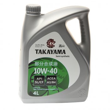 2 199 р. Масло моторное API SLCF 10W40 псинт.4л TAKAYAMA TAKAYAMA 605518  с доставкой в г. Кемерово. Увеличить фотографию 1